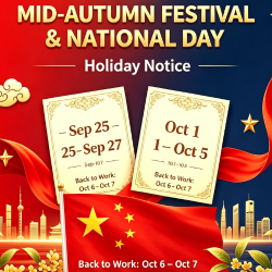 Aviso de vacaciones por el Día Nacional y el Festival de Medio Otoño